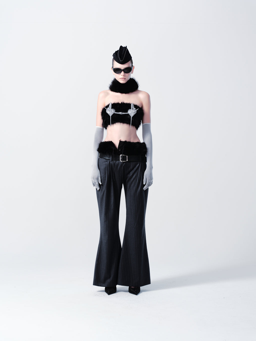 Futuristic Aesthetic 3D Printed Diamond Bra