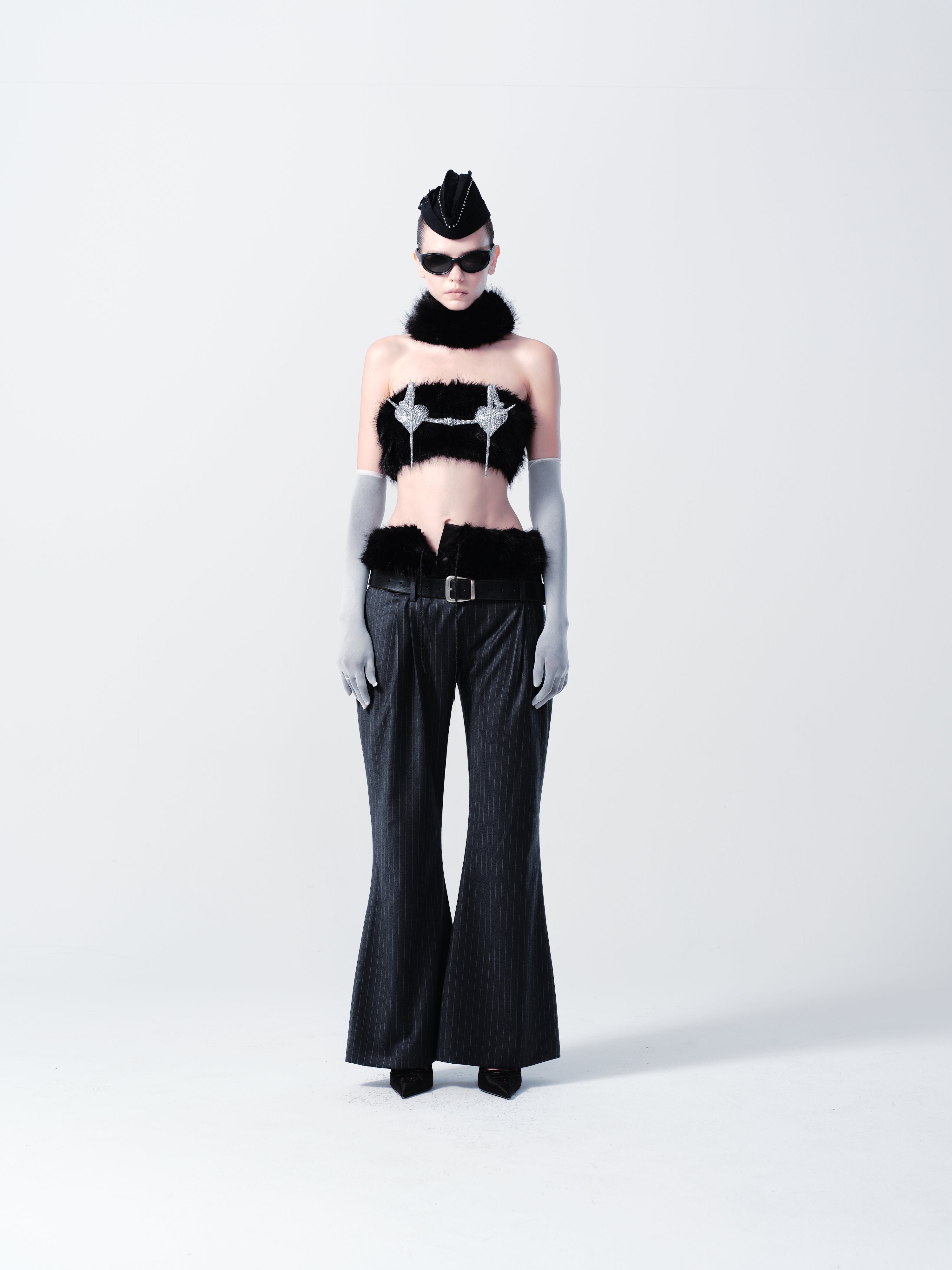 Futuristic Aesthetic 3D Printed Diamond Bra