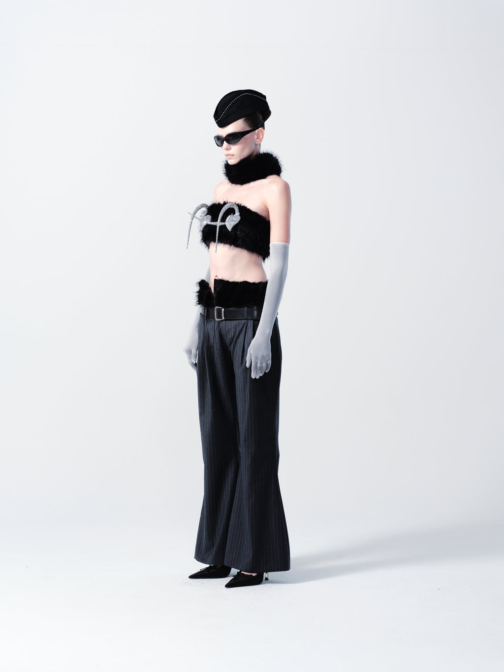 Futuristic Aesthetic 3D Printed Diamond Bra