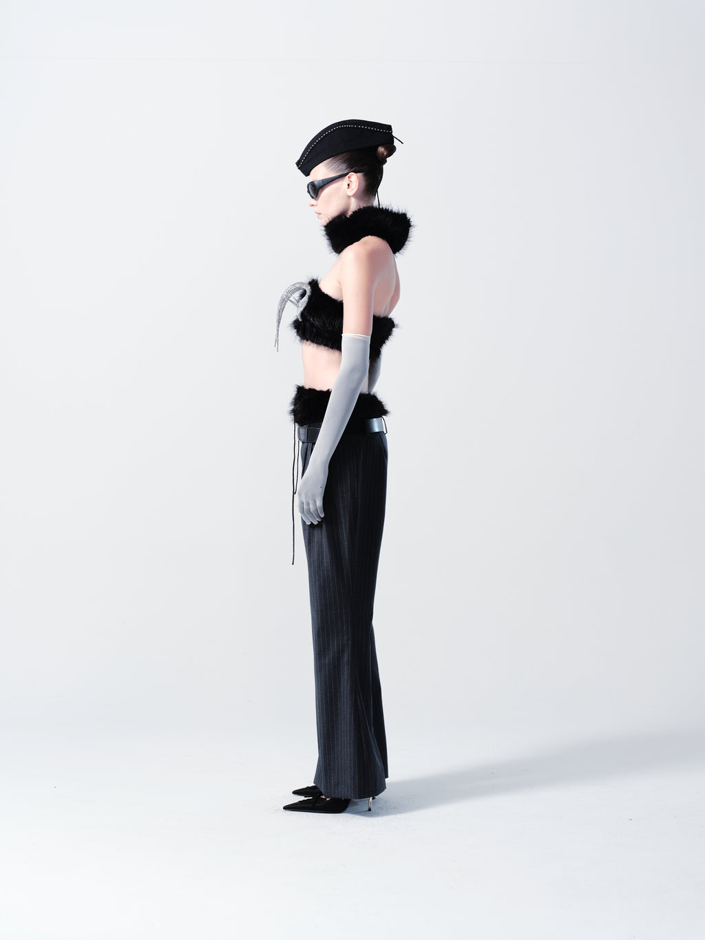 Futuristic Aesthetic 3D Printed Diamond Bra